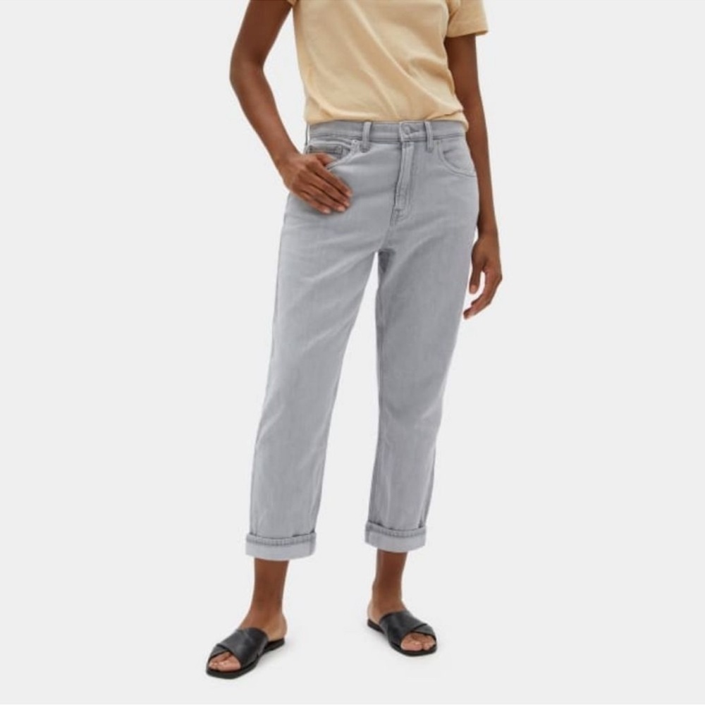 Everlane Women's Straight Leg Jeans - Light Gray